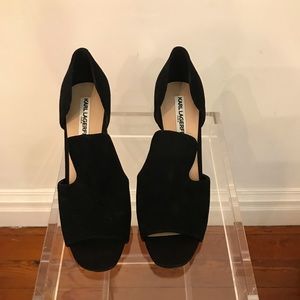 Karl Lagerfeld Suede Heels, US 8.5